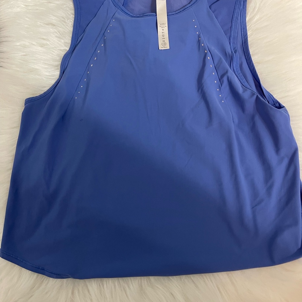Lululemon Athletica Blue Sleeveless Tank Top